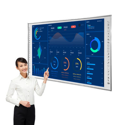 School 82" Aluminium Alloy Frame Smart Interactive Whiteboard Finger Writing